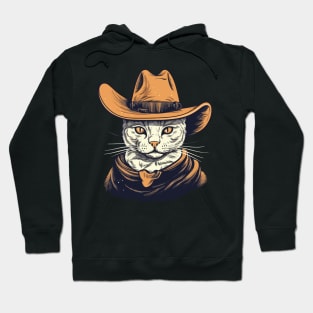 Funny Cat Cowboy Cowgirl Meow Howdy Meowdy Hoodie